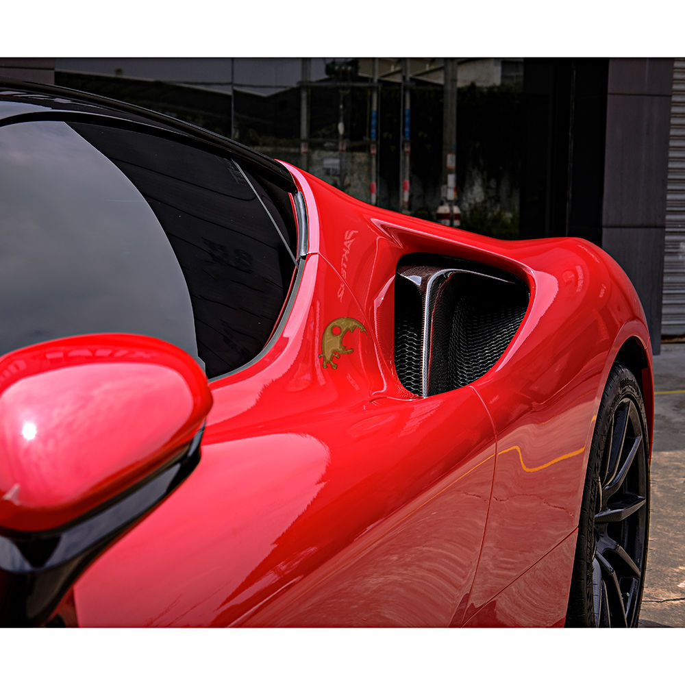 OEM Style Dry Carbon Fiber Side Vent Air Intake For Ferrari SF90