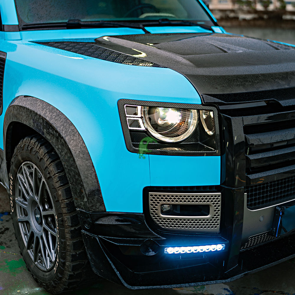 Camo Dry Carbon Fiber Engine Bonnet Hood For Land Rover Defender 110 90 L663 2020-Present