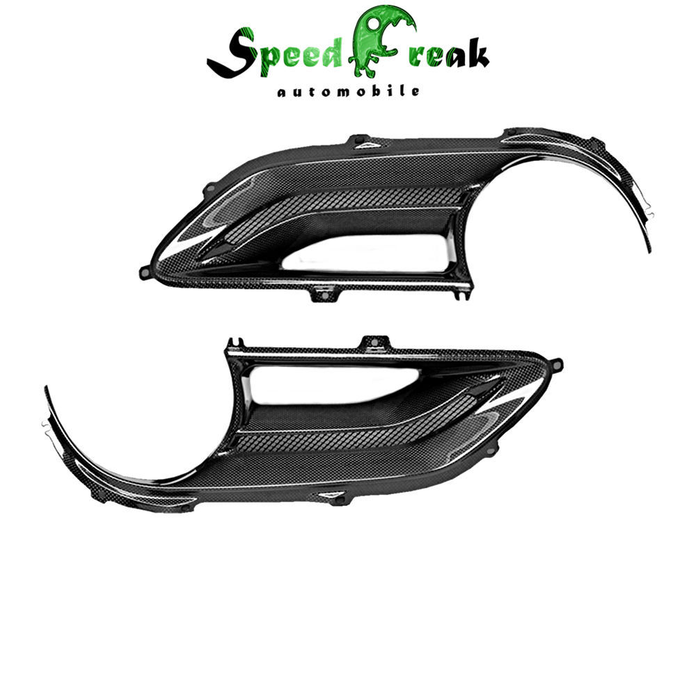 Capristo Style Forged Dry Carbon Fiber Tail Light Covers For Ferrari 488 GTB 2015-2018