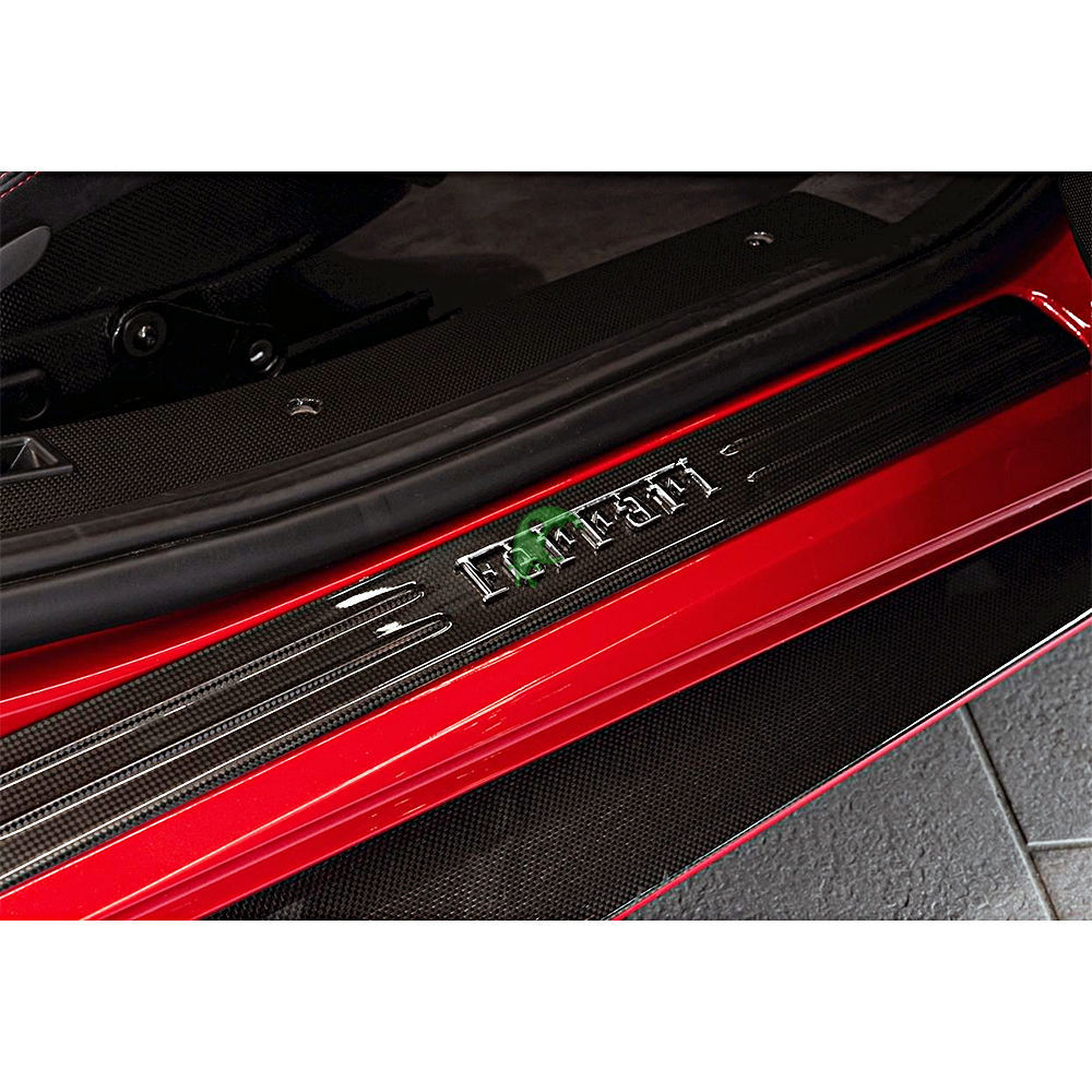 Dry Carbon Fiber Door Sills For Ferrari 488 GTB 2015-2018
