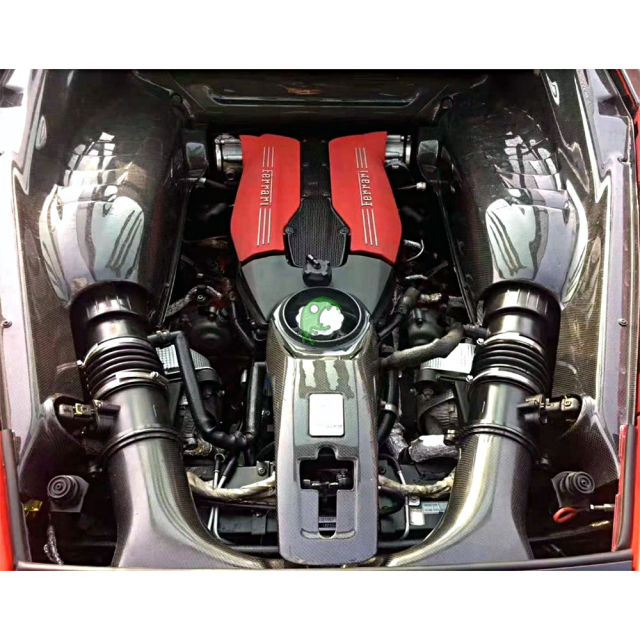 Dry Carbon Fiber Engine Bay Cover For Ferrari 488 GTB 2015-2018