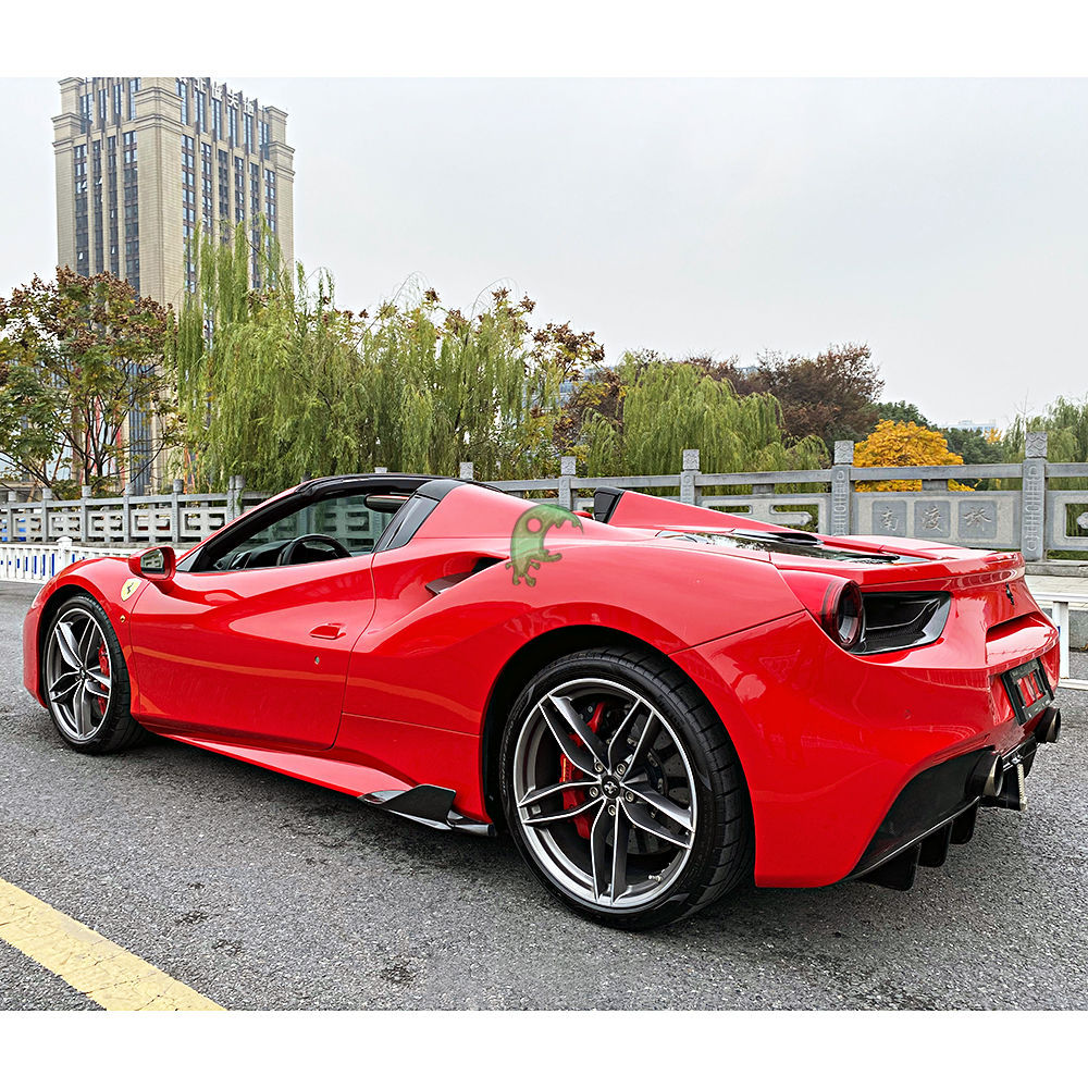 Capristo Style Forged Dry Carbon Fiber Tail Light Covers For Ferrari 488 GTB 2015-2018