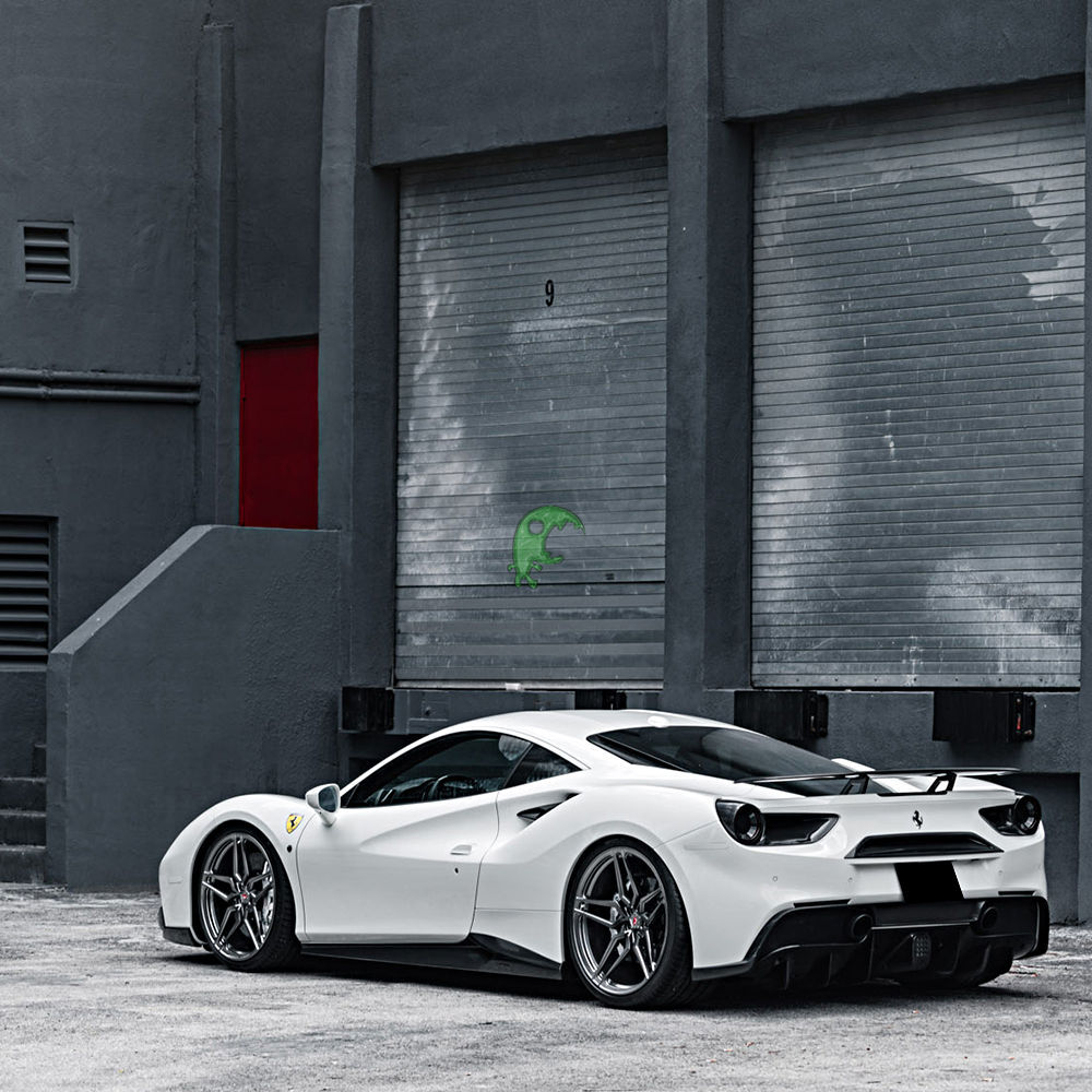 Novitec Style Dry Carbon Fiber Rear Spoiler For Ferrari 488 GTB Spider 2015-2018