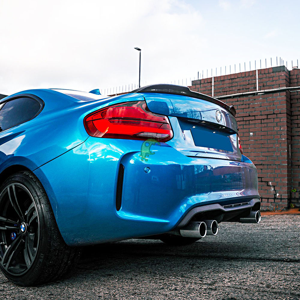 CS Style Dry Carbon Fiber Rear Spoiler For BMW F87 M2 M2C 2016-2019