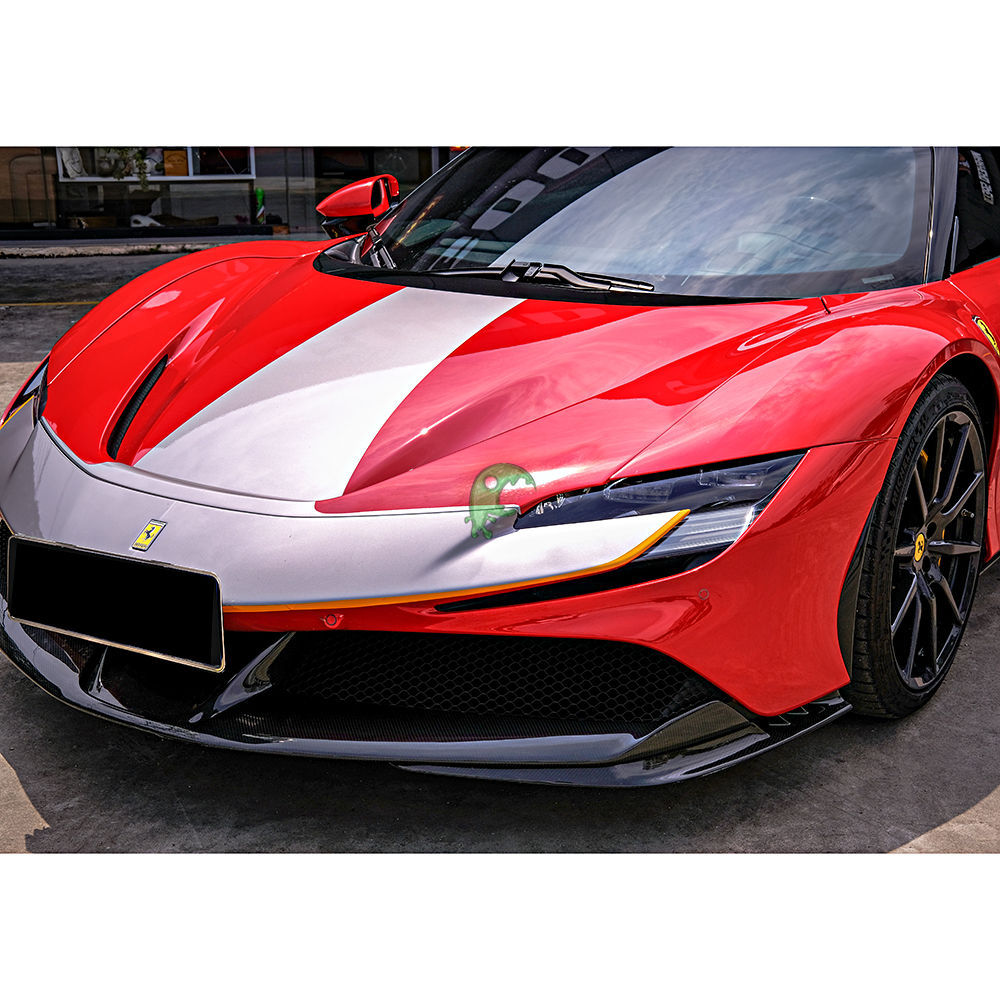 OEM Style Dry Carbon Fiber Front Lip For Ferrari SF90