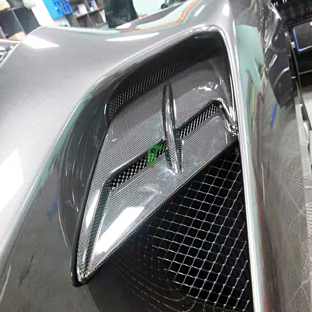 Capristo Style Dry Carbon Fiber Side Air Intake Panels For Ferrari 488 GTB 2015-2018