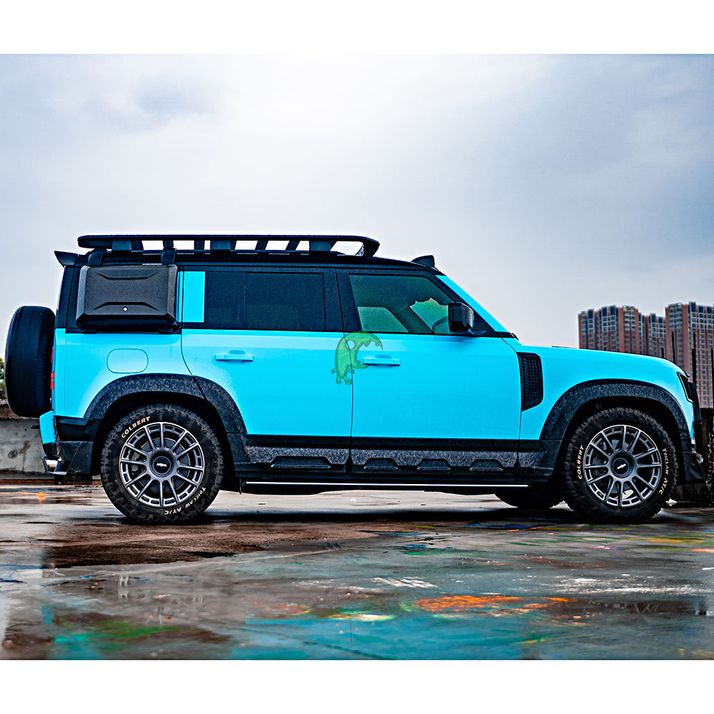 Speed Freak Style Dry Forged Carbon Fiber Side Skirt & Fender Wheel Flares Trims Extensions For Land Rover Defender 110 90 L663 2020-Present