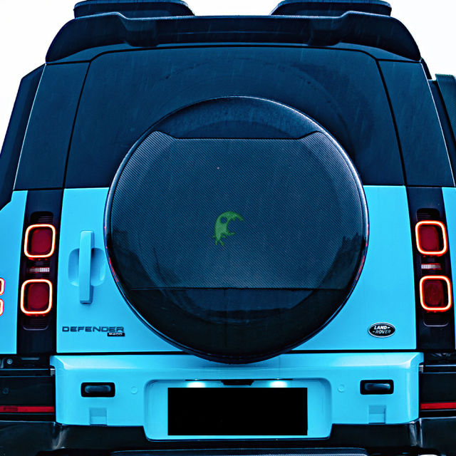 Plastic Spare Tyre Cover & Dry Carbon Fiber Cover For Land Rover Defender 110 90 L663 2020-Present