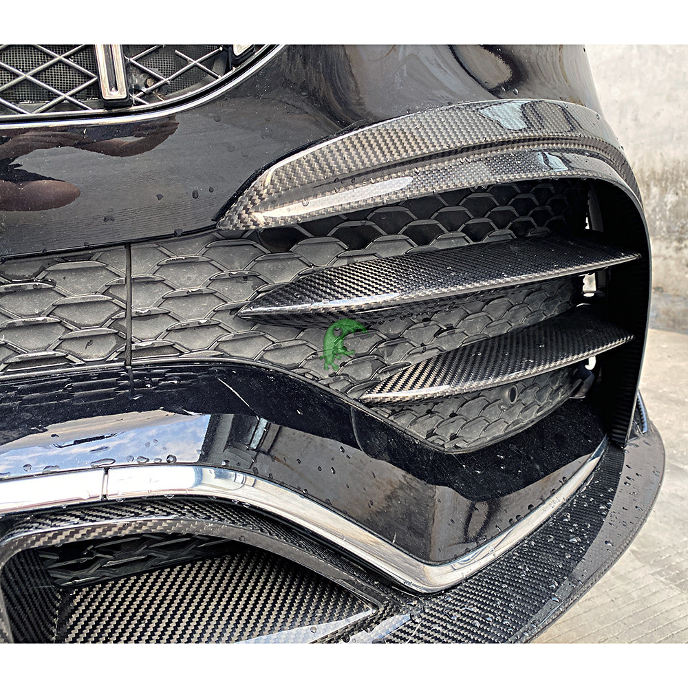 Speed Freak Style Dry Carbon Fiber Front Bumper Vents For Mercedes Benz GLE Class 450 2020-Present