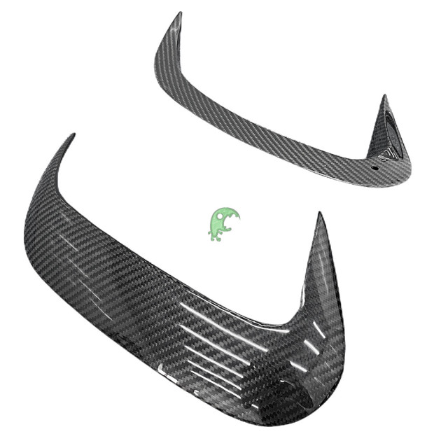 Speed Freak Style Dry Carbon Fiber Rear Bumper Canards For Mercedes Benz GLE 450 2020-Present