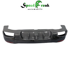 Speed Freak Style Dry Carbon Fiber Rear Diffuser (With Light with Exhaust Tips) For Mercedes Benz GLE 450 2020-Present