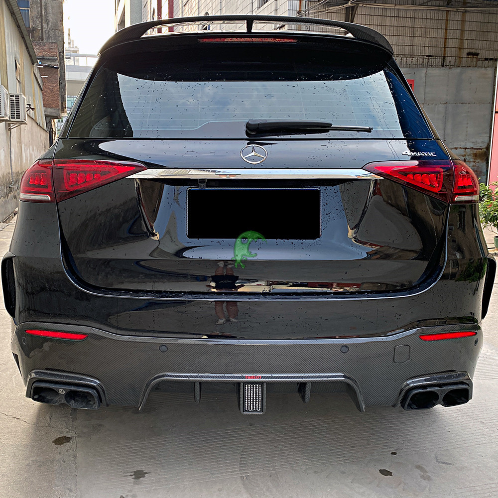 Speed Freak Style Dry Carbon Fiber Rear Roof Spoiler For Mercedes Benz GLE 450 2020-Present