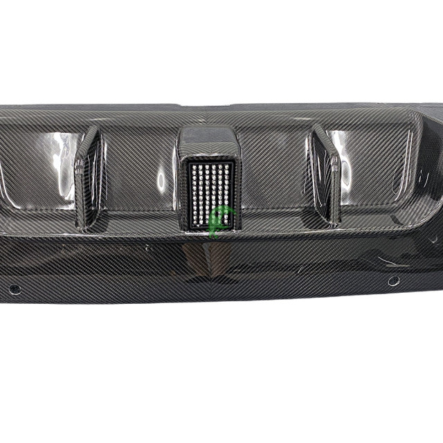 Speed Freak Style Dry Carbon Fiber Rear Diffuser (With Light with Exhaust Tips) For Mercedes Benz GLE 450 2020-Present