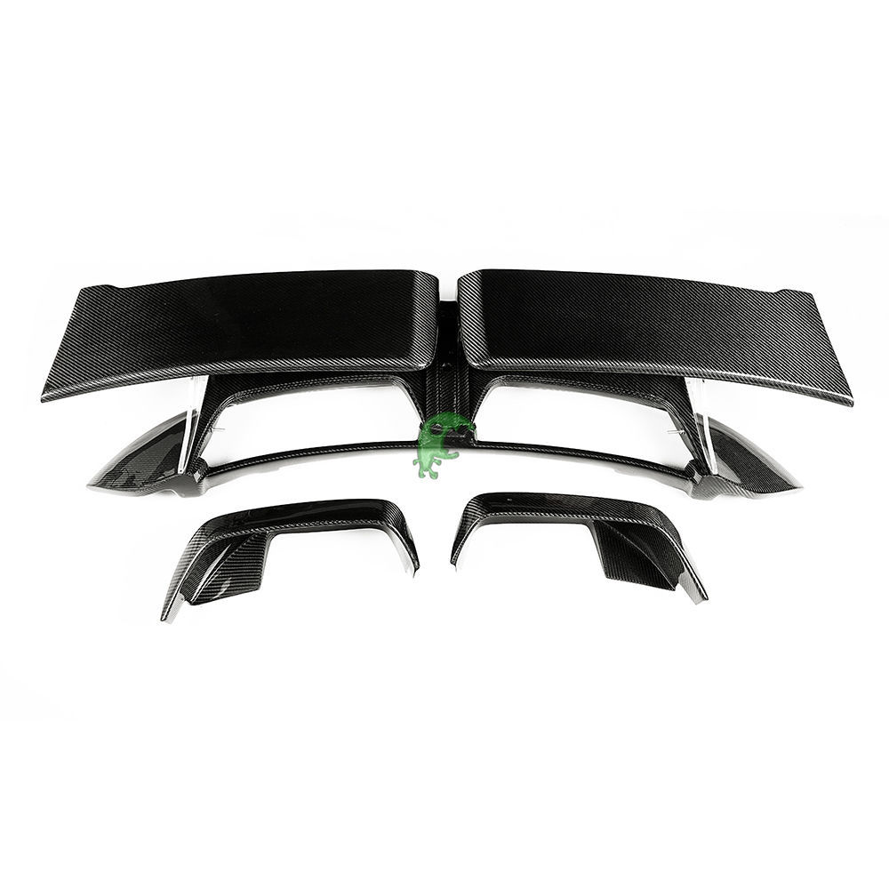 Techart Style Dry Carbon Fiber Rear Spoiler Wing For Porsche 911 992 Carrera 2018-Present