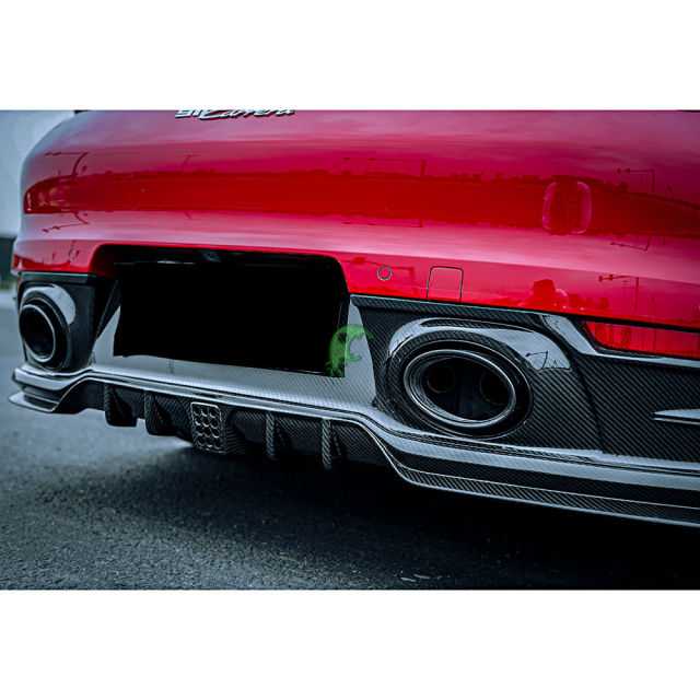 Speed Freak Style Dry Carbon Fiber Rear Diffuser For Porsche 911 992 Carrera 2018-Present
