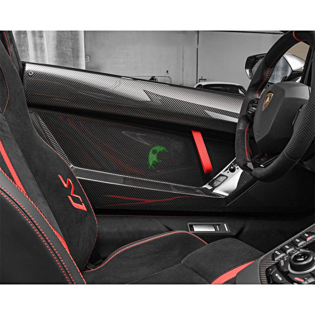 SVJ Style Dry Carbon Fiber Inner Door Panels For Aventador LP700-4 LP720 LP750