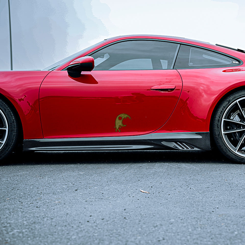 Speed Freak Style Dry Carbon Fiber Side Skirt For Porsche 911 992 Carrera & S 2018-Present