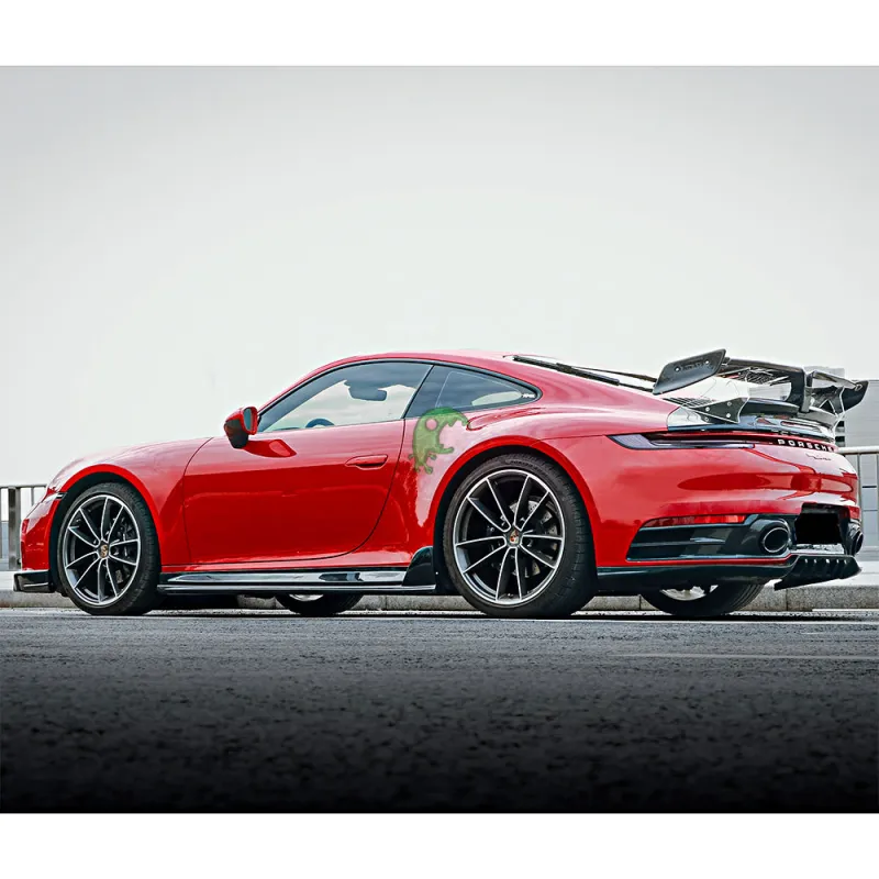 Techart Style Dry Carbon Fiber Side Skirt For Porsche 911 992 Carrera 2018-Present