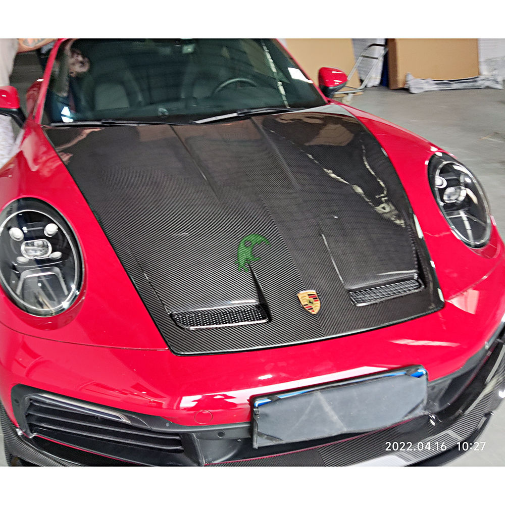 GT3 Style Dry Carbon Fiber Hood For Porsche 911 992 Carrera & S 2018-Present