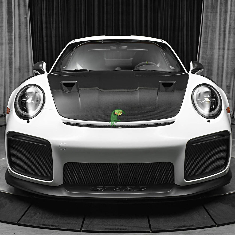 GT2 RS Style Dry Carbon Fiber Hood For Porsche 911 Carrera 991 2011-2016