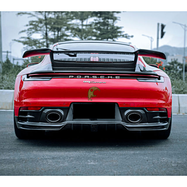 Speed Freak Style Dry Carbon Fiber Rear Diffuser For Porsche 911 992 Carrera 2018-Present