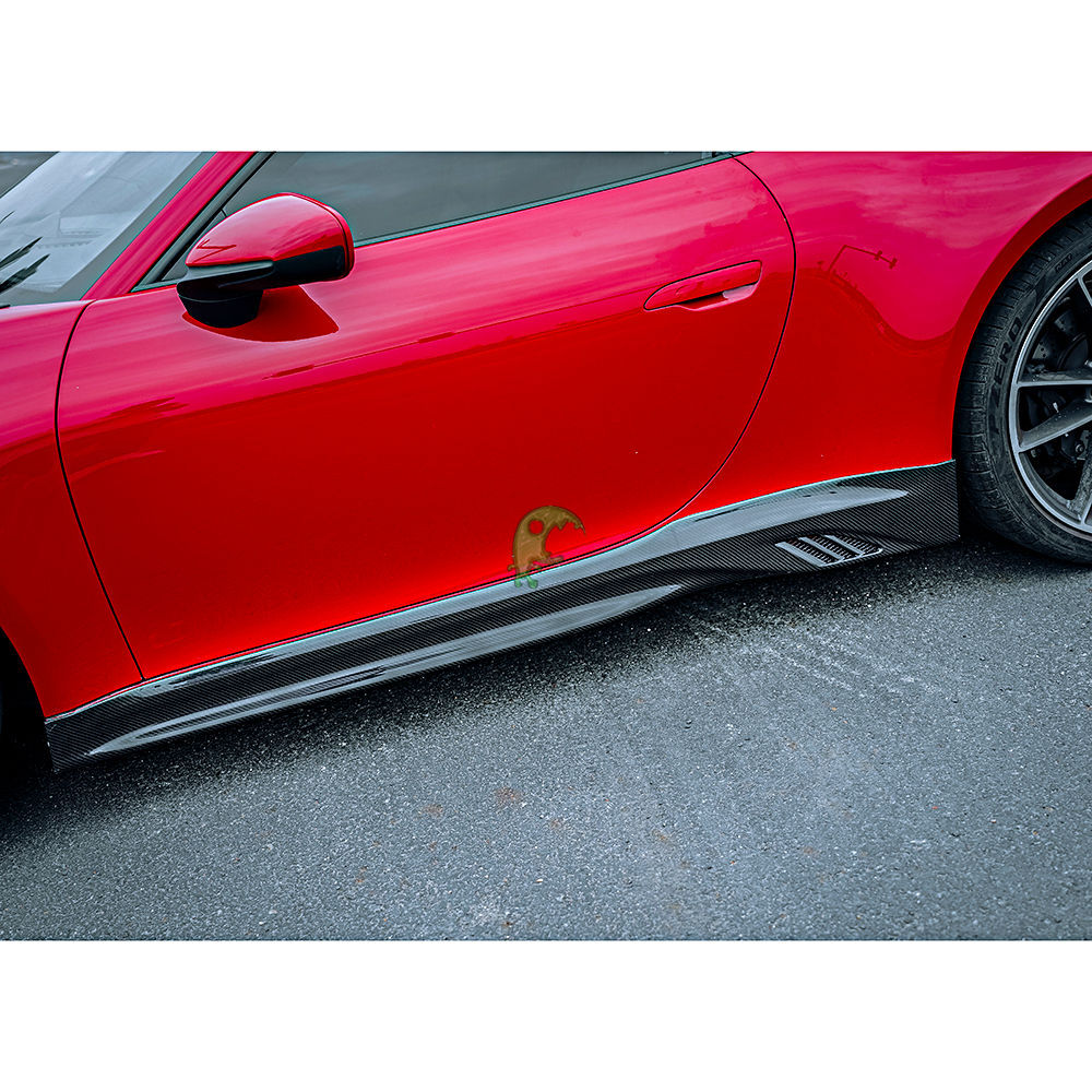 Speed Freak Style Dry Carbon Fiber Side Skirt For Porsche 911 992 Carrera & S 2018-Present
