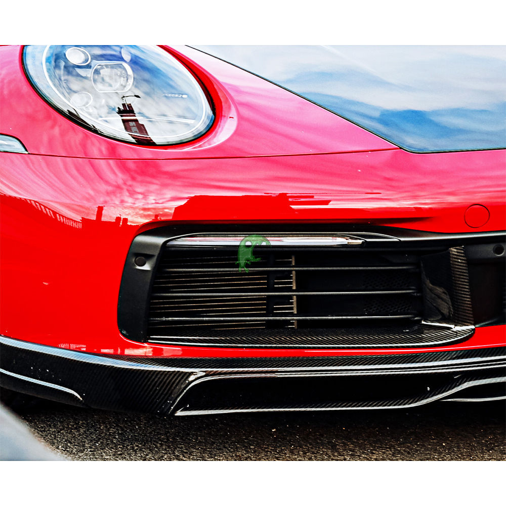 OEM Style Dry Carbon Fiber Front Bumper Vent Cover Trims For Porsche 911 992 Carrera 2018-Present