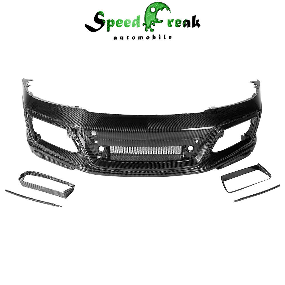 TechArt Style Dry Carbon Fiber Front Bumper For Porsche 911 992 Carrera & S 2018-Present