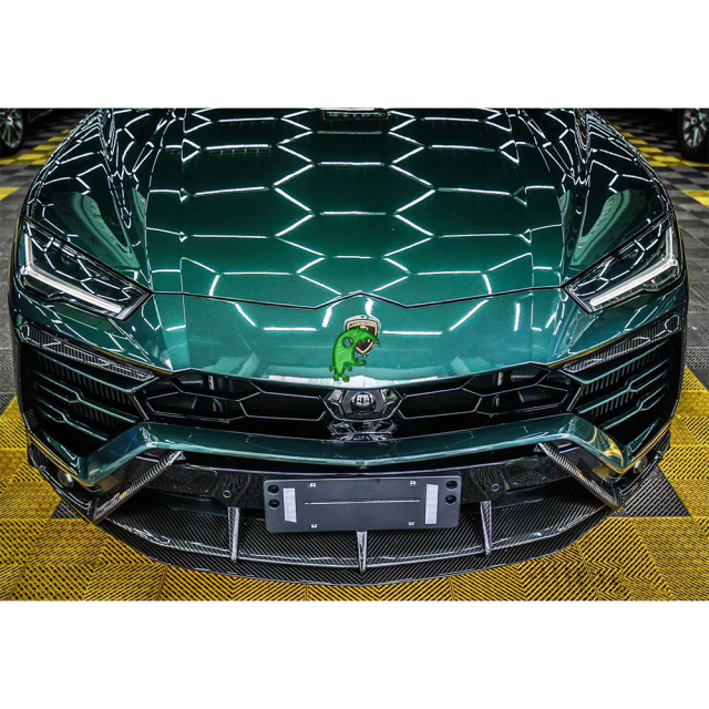 TopCar Style Dry Carbon Fiber Front Lip For Lamborghini URUS 2018-2020