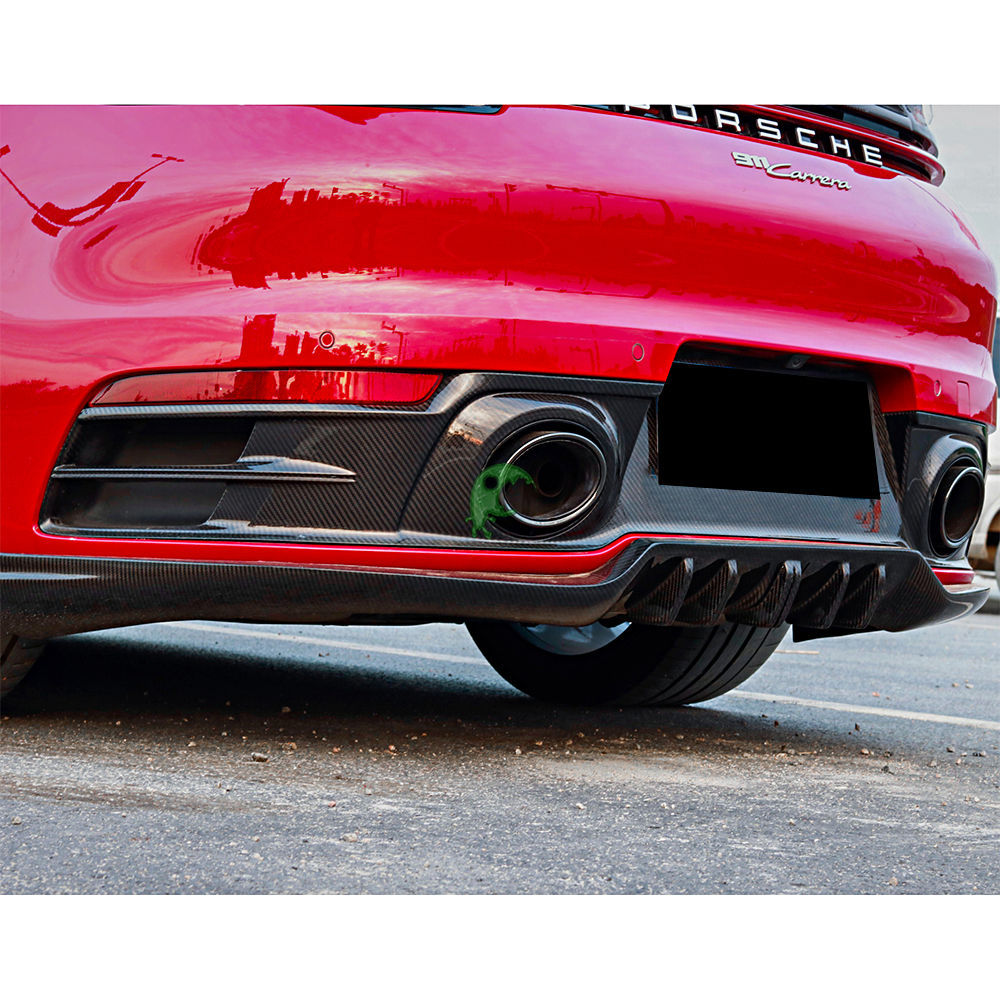 OEM Style Dry Carbon Fiber Rear Diffuser (Normal Version) For Porsche 911 992 Carrera S 2018-Present