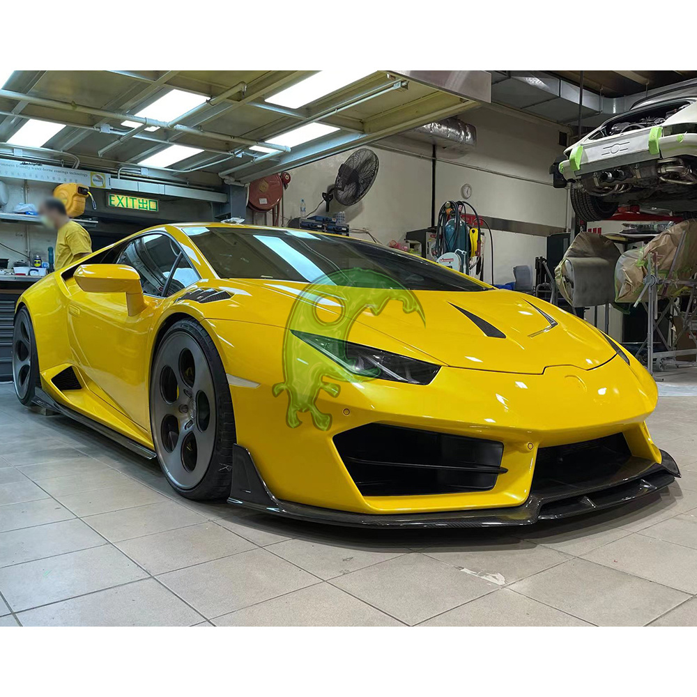 SpeedFreak Style Dry Carbon Fiber Front Lip For Lamborghini Huracan LP580 2014-2016