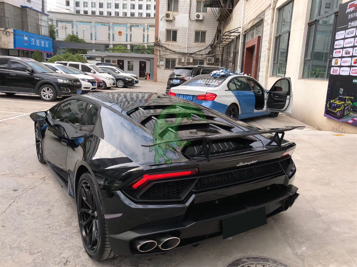 Dry Carbon Fiber Rear Spoiler GT Wing for Lamborghini Huracan LP610/LP580 - Vorsteiner Style