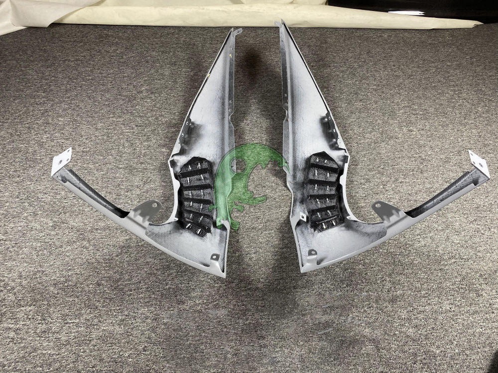 Forged Dry Carbon Fiber Front Fender for Lamborghini Huracan LP610/LP580 - Vorsteiner Style (With Portion Primer)