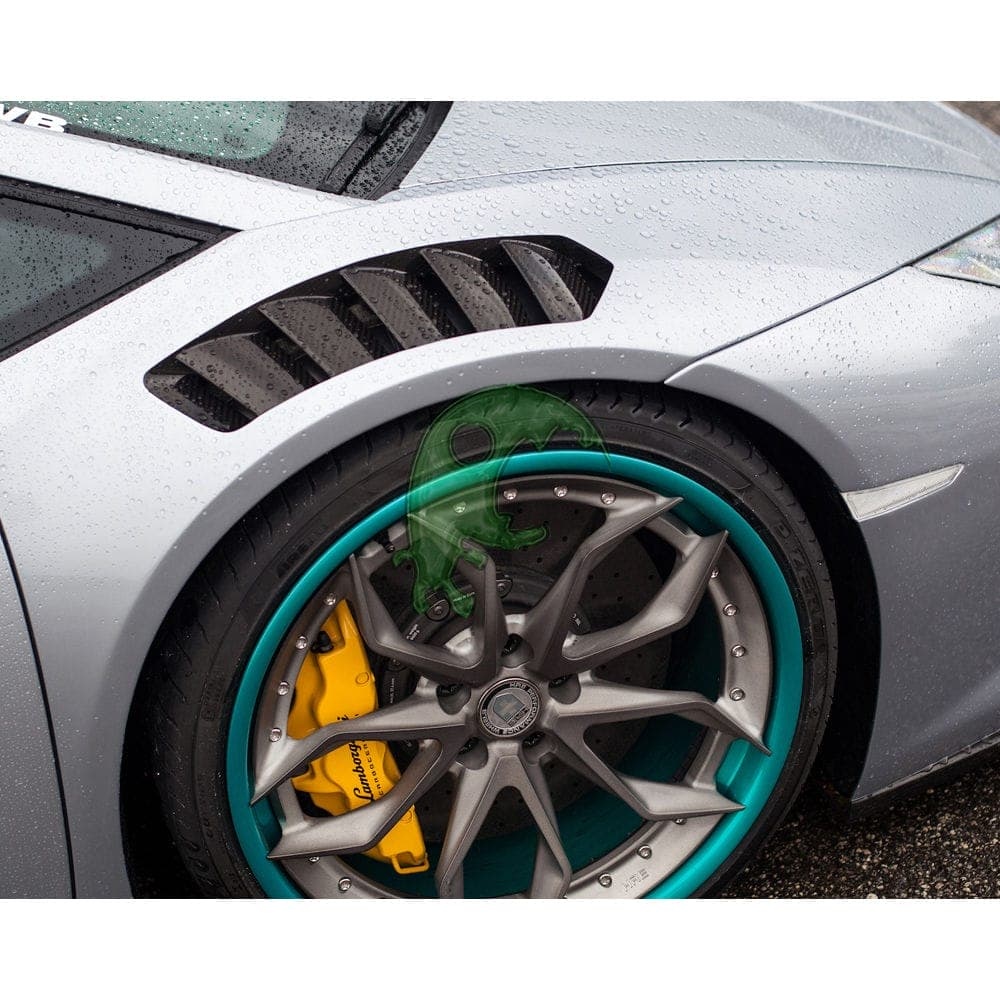 Dry Carbon Fiber Front Fender for Lamborghini Huracan LP610/LP580 - Vorsteiner Style (With Portion Primer)