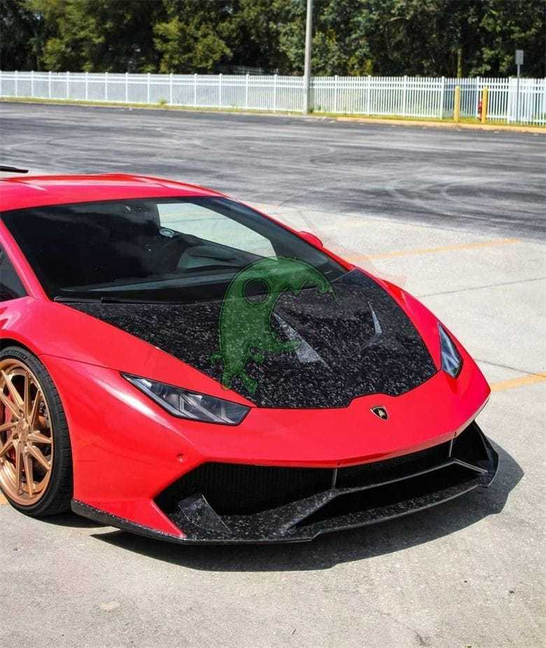 Forged Dry Carbon Fiber Engine Hood for Lamborghini Huracan LP610/LP580 - Vorsteiner Style