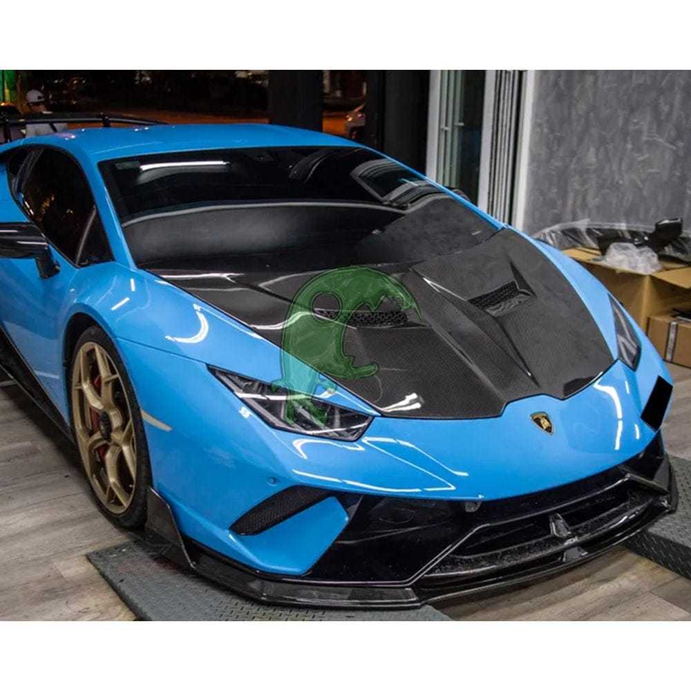 Dry Carbon Fiber Engine Hood for Lamborghini Huracan LP610/LP580 - Vorsteiner Style