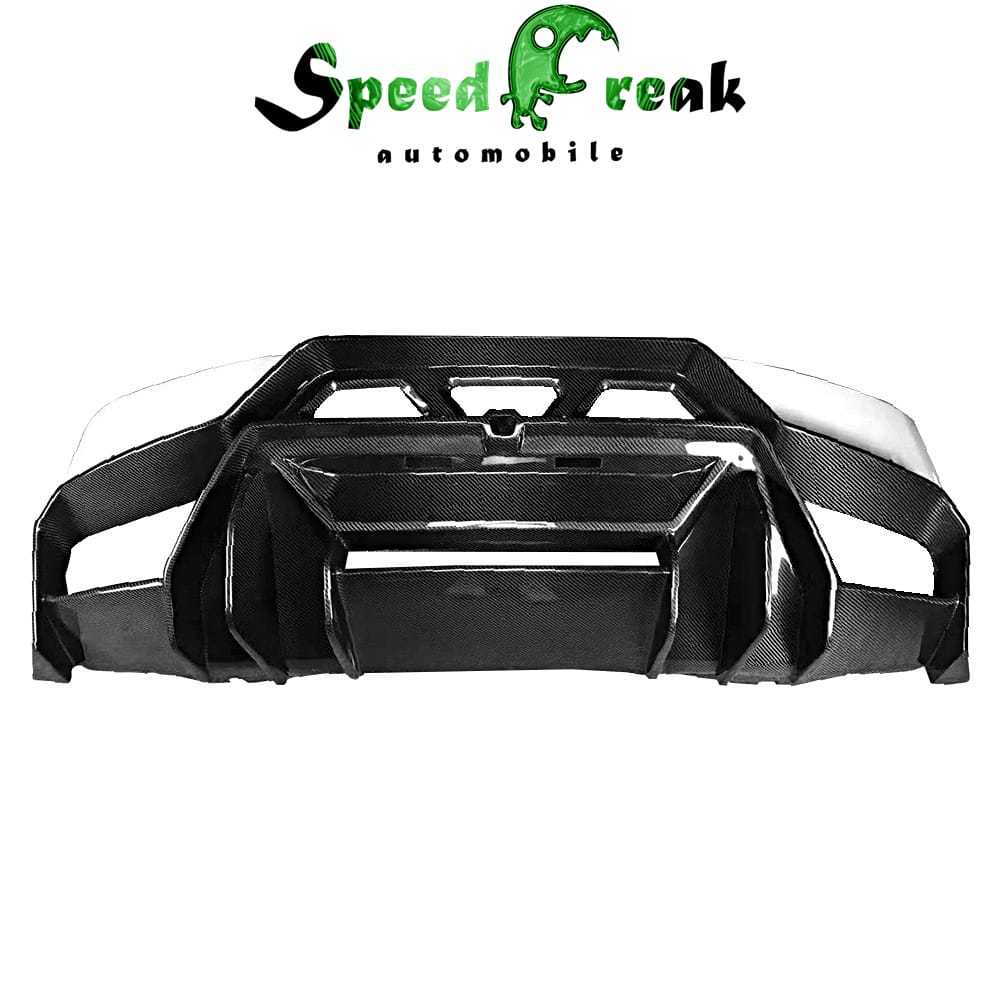 (With Portion Primer) Dry Carbon Fiber Rear Bumper for Lamborghini Huracan LP610/LP580 - Vorsteiner Style