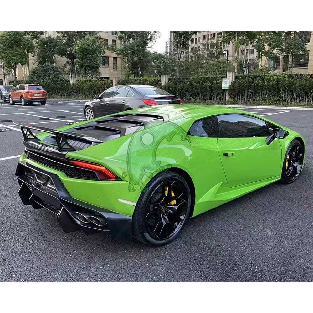 (With Portion Primer) Dry Carbon Fiber Rear Bumper for Lamborghini Huracan LP610/LP580 - Vorsteiner Style
