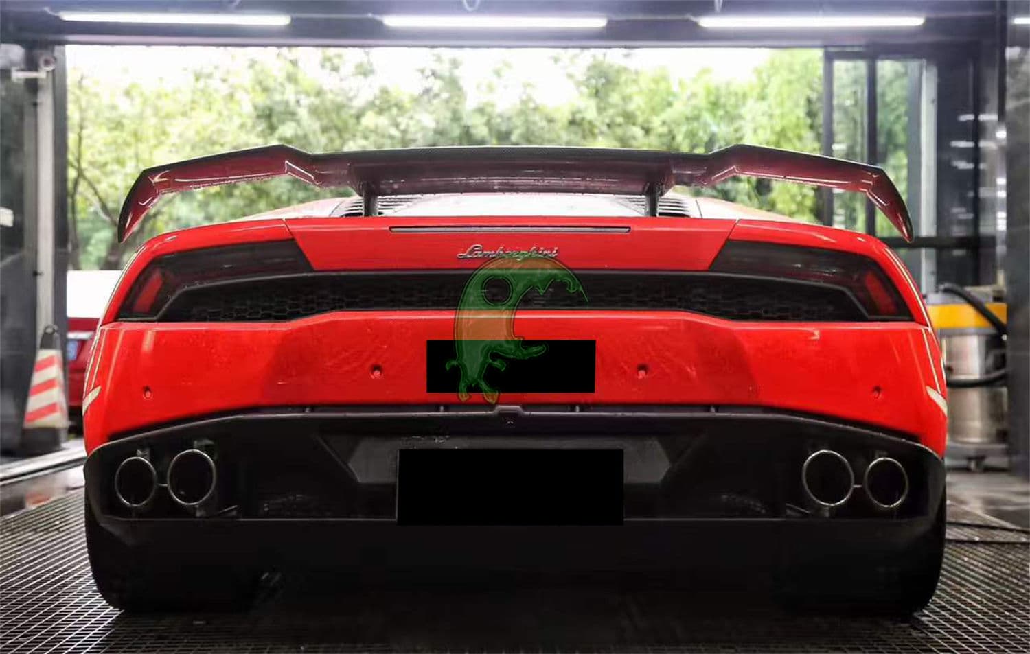 Dry Carbon Fiber Rear Spoiler Wing Lamborghini Huracan LP610/LP580 - Mansory GT Style