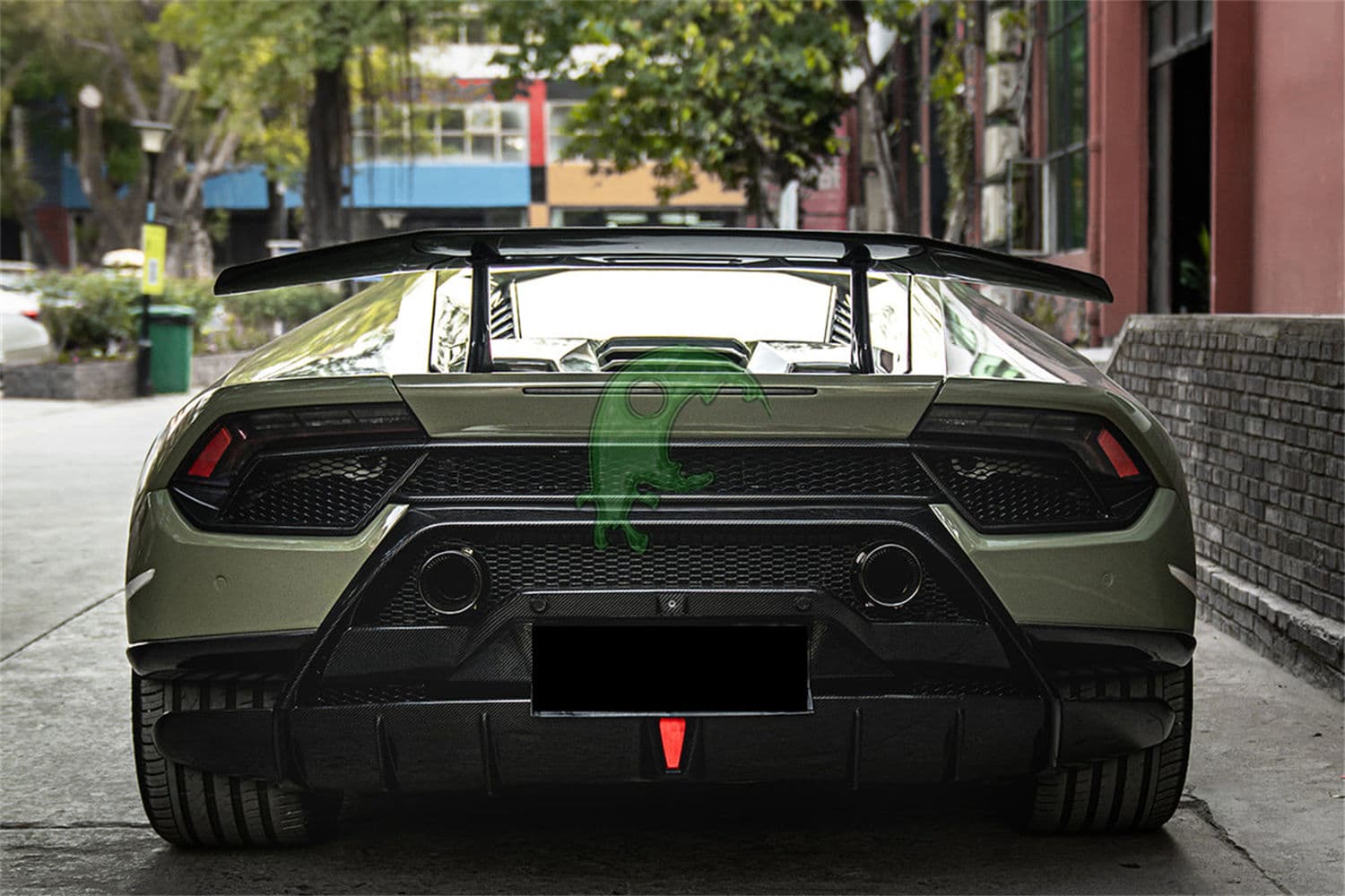 Dry Carbon Fiber Rear Bumper for Lamborghini Huracan LP610/LP580 - Performante Style