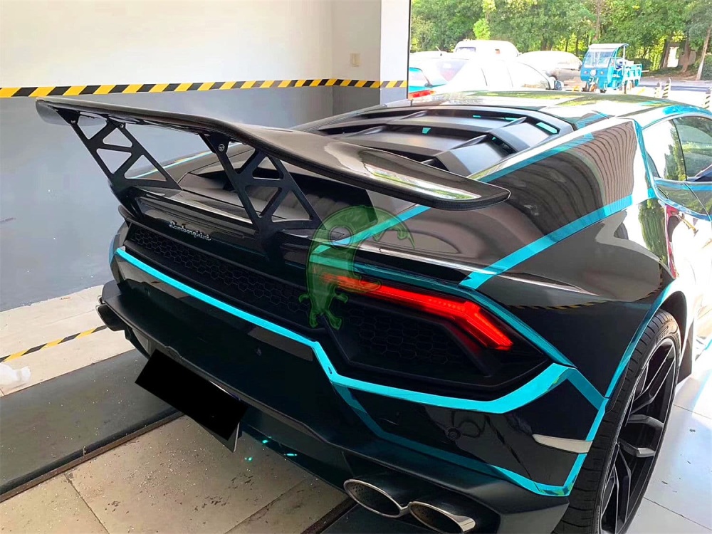 Dry Carbon Fiber Rear Spoiler GT Wing for Lamborghini Huracan LP610/LP580 - DM Style
