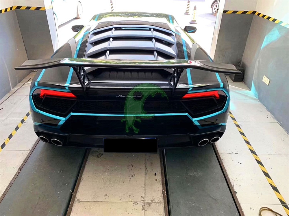 Dry Carbon Fiber Rear Spoiler GT Wing for Lamborghini Huracan LP610/LP580 - DM Style
