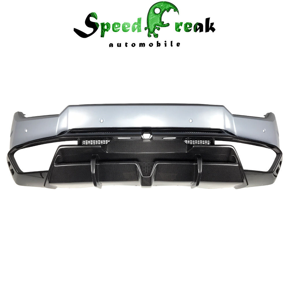 Dry Carbon Fiber Rear Bumper for Lamborghini Huracan LP610/LP580 - SpeedFreak Style (With Portion Primer)