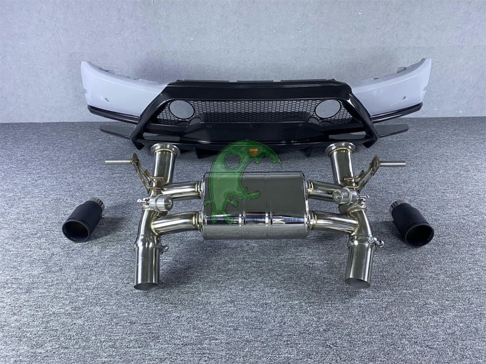 Dry Carbon Fiber Rear Bumper for Lamborghini Huracan LP610/LP580 - Performante Style