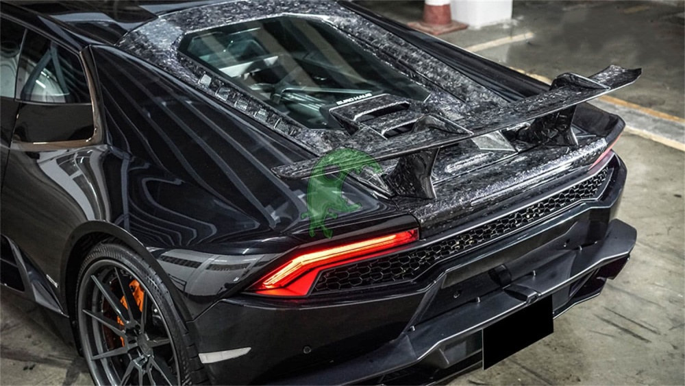 Dry Carbon Fiber Rear Spoiler GT Wing Lamborghini Huracan LP610/LP580 - Performante Style