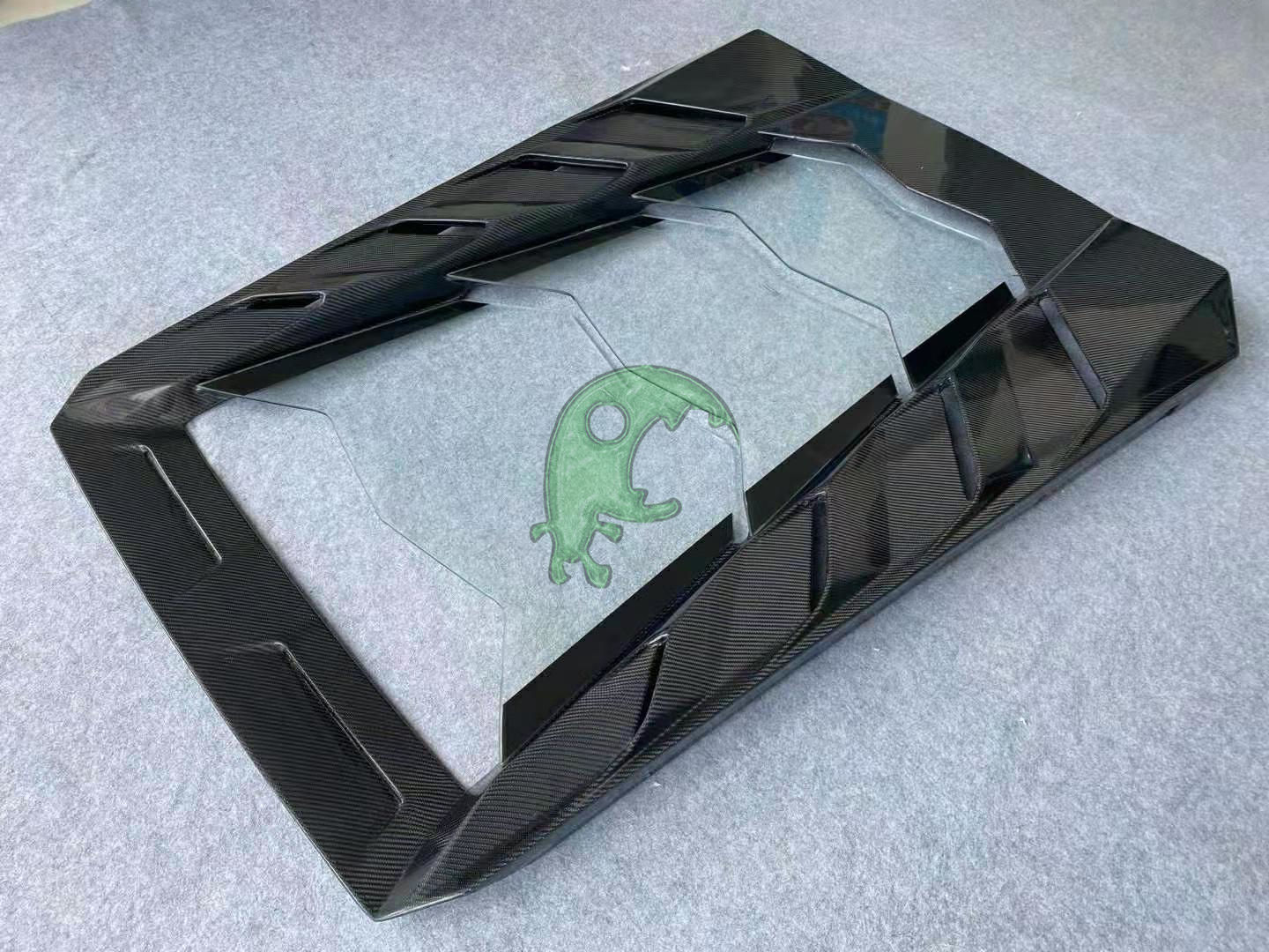 Carbon Fiber Rear Engine Hood Cover for Lamborghini Huracan LP610 - Mansory Style
