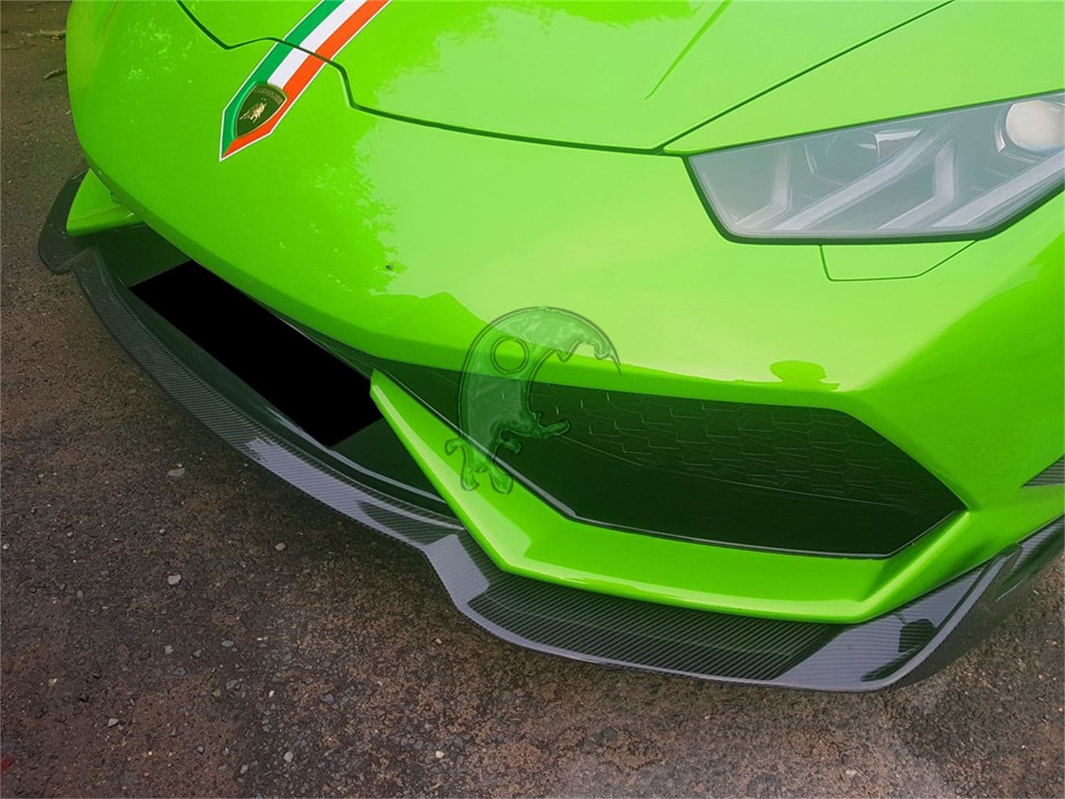 Carbon Fiber Front Lip for Lamborghini Huracan LP610 - Revozport Razmig Style