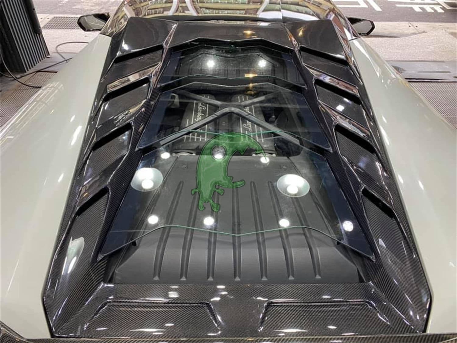 Carbon Fiber Rear Engine Hood Cover for Lamborghini Huracan LP610 - MSY Style