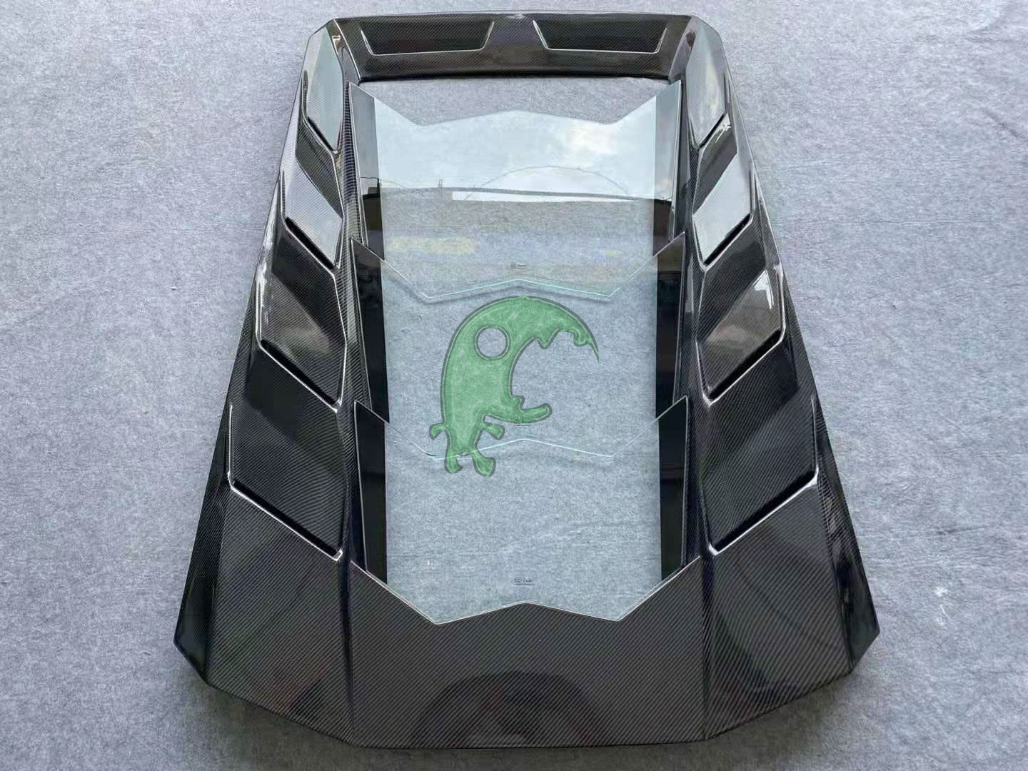 Carbon Fiber Rear Engine Hood Cover for Lamborghini Huracan LP610 - MSY Style