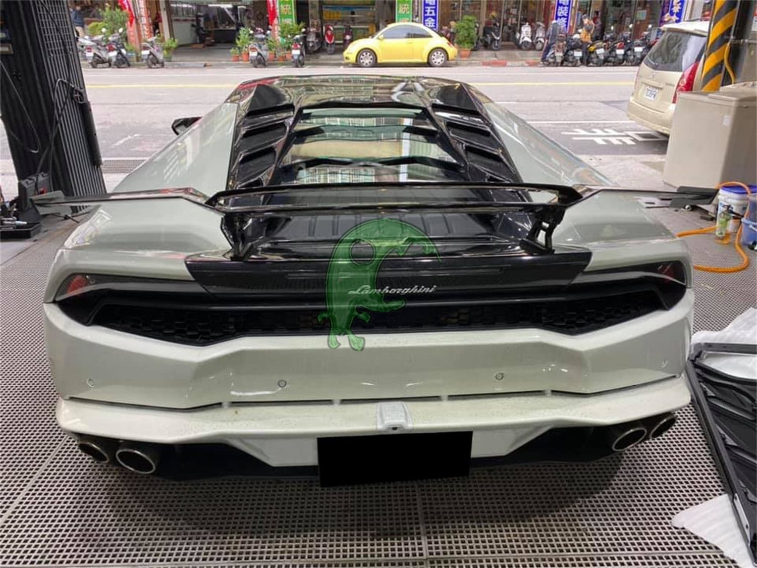 Carbon Fiber Rear Engine Hood Cover for Lamborghini Huracan LP610 - MSY Style